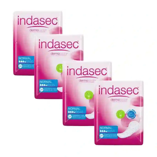Indasec Dermoseda Compresa Incontinencia, 4X24 Unidades