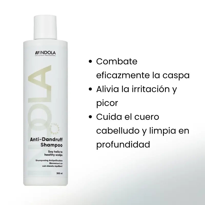 Indola Champú Anticaspa Profesional, 300 Ml