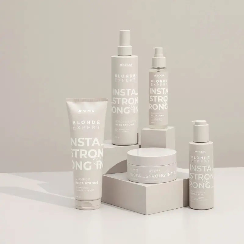 Indola Mascarilla Instastrong Todo Tipo De Rubios Profesional, 200 Ml