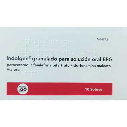Indolgen Granulado Para Solucion Oral, 10 sobres