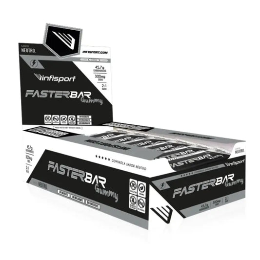 Infisport Caja Faster Gourmet Gummy Sabor Neutro , 16 unidades