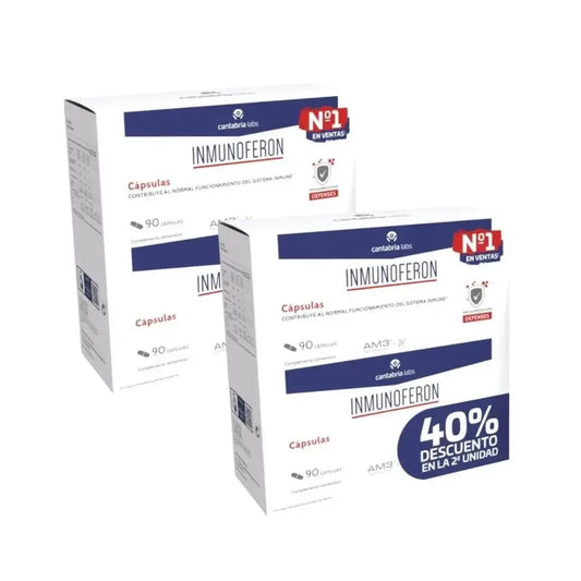 Inmunoferon Defensas Nutricional Pack Duplo 90 Cápsulas, Pack De 2