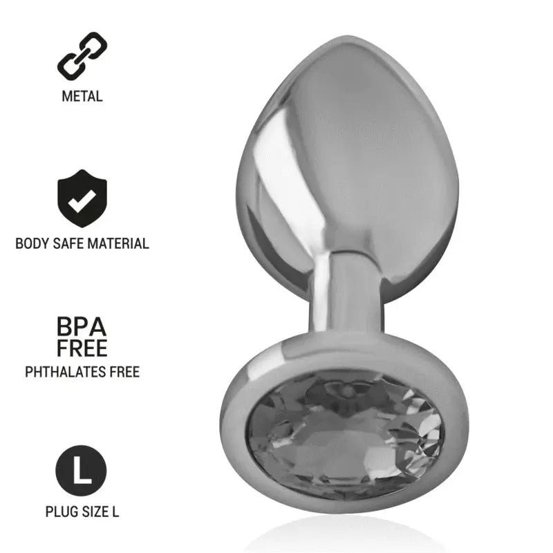 Compra Intense Plug Anal Metal Aluminio Con Cristal Negro Talla L al mejor precio. Compra Intense Plug Anal Metal Aluminio Con Cristal Negro Talla L al mejor precio.