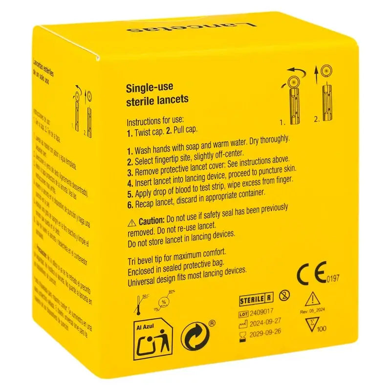 Interapothek Lancetas Estériles , 100 unidades