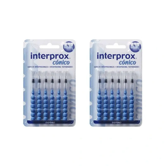 Interprox Cepillo Dental Interproximal Cónico, 2X6 Unidades