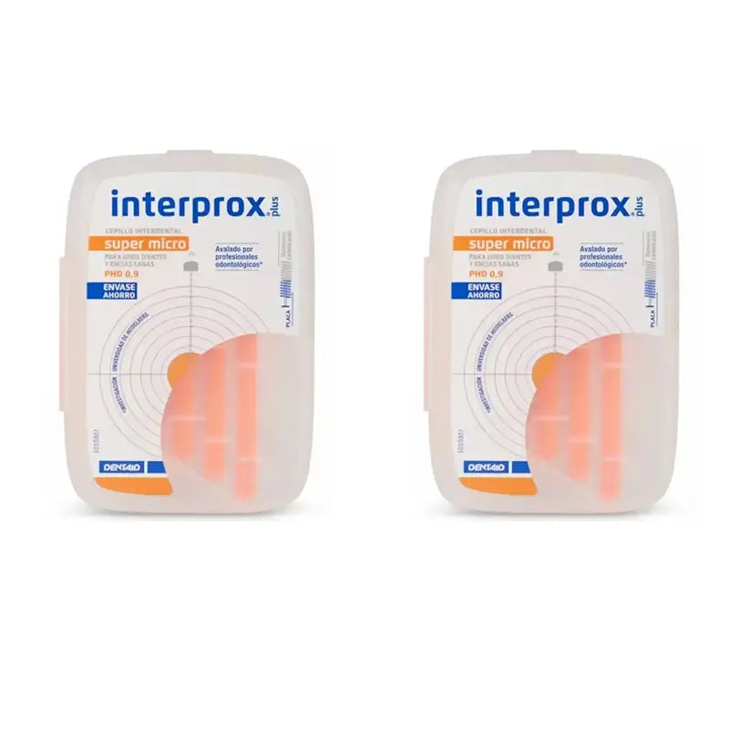 Interprox Plus Cepillo Dental Interproximal Super Micro, 2X10 Unidades