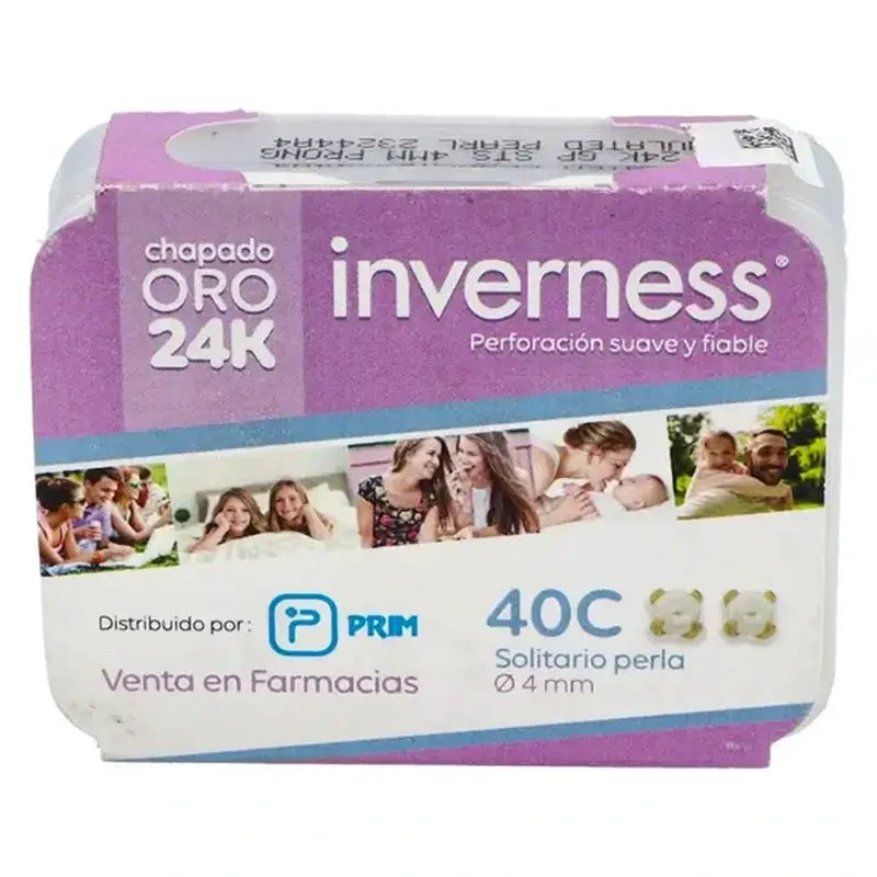 Inverness Pendiente 40C 24K Solit.Per 4Mm