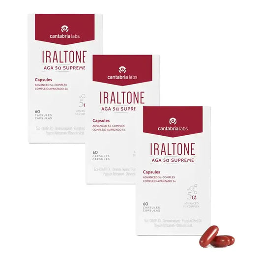 Iraltone Aga 5α Supreme , Pack 3 x 60 cápsulas