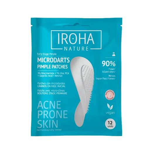 Iroha Nature Acne Prone Skin Parches Granos Microdardos, 12 unidades