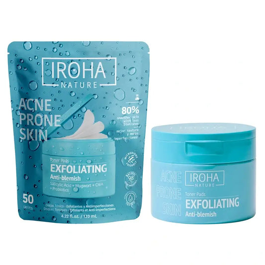 Iroha Nature Oily Skin Discos Tónico Exfoliantes Antiimperfecciones , 50 uds