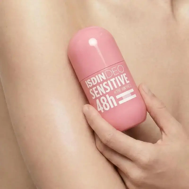 Isdin Deo Sensitive 48H, Desodorante Roll-On Sin Alcohol, 50 ml
