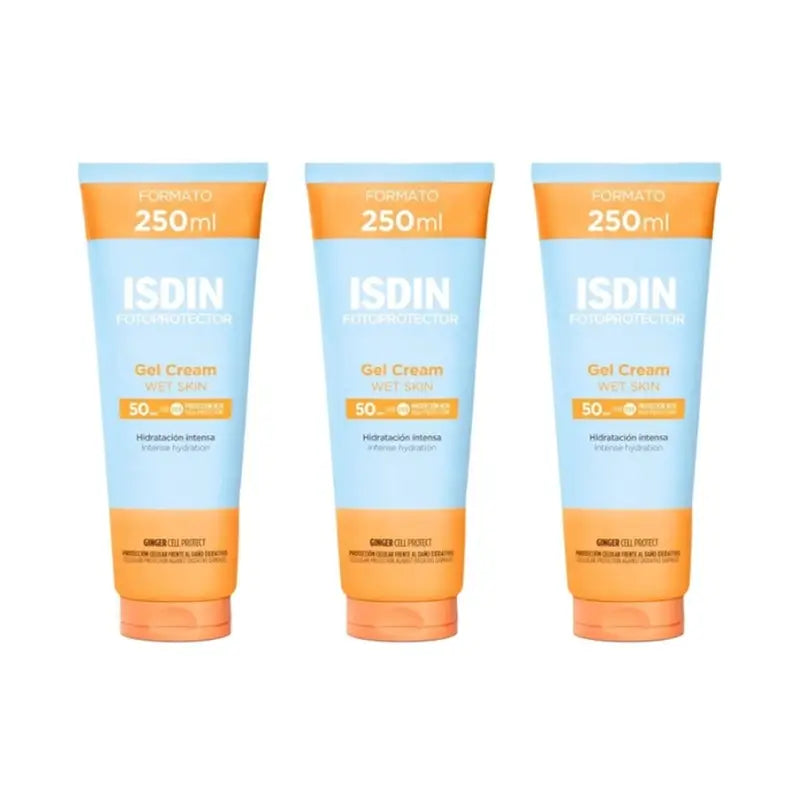 Isdin Fotoprotector Gel Crema Spf 50+, 3X250 Ml