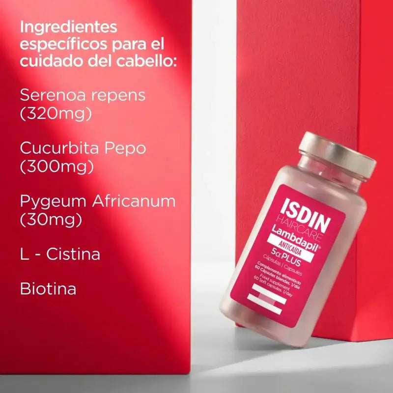 Isdin Lambdapil 5 Alfa Plus Cápsulas 60 Unidades