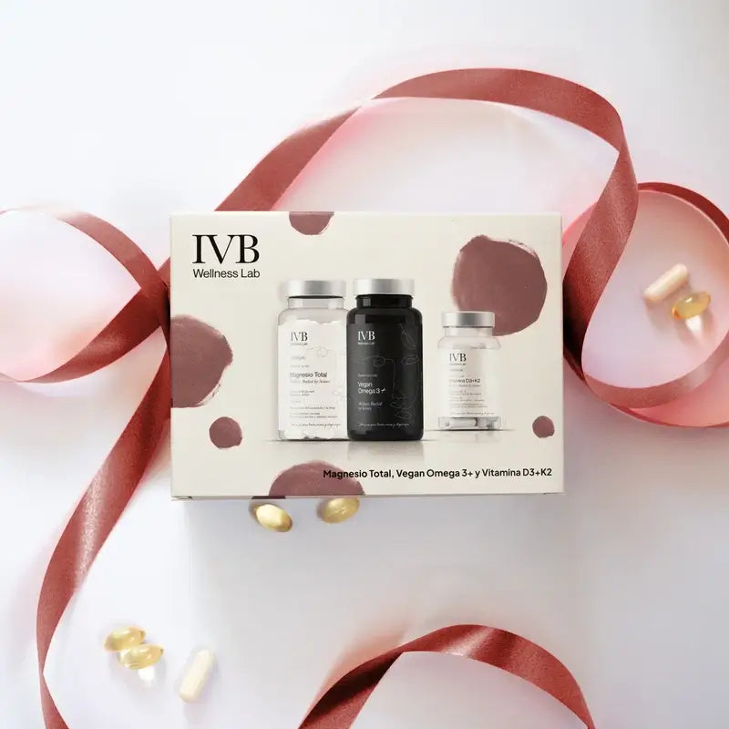 IVB Pack Esenciales Magnesio, Vitamina D3+K2 y Vegan Omega 3+, 60 cápsulas