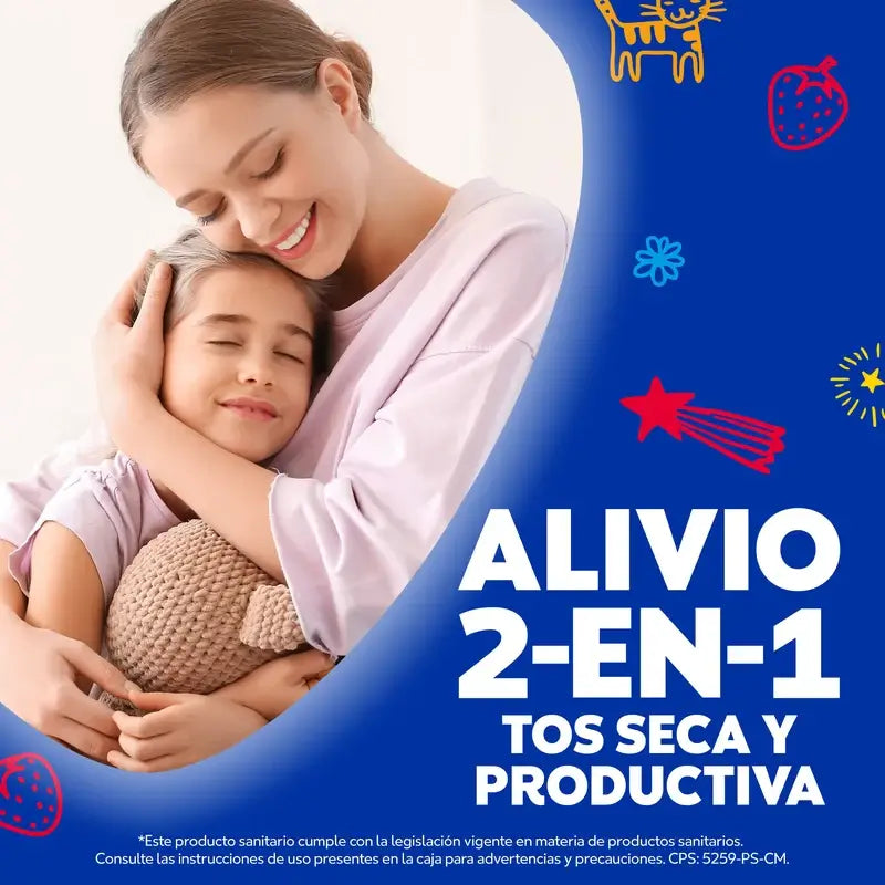 Jarabe Vicks Fórmula Natura Tos Niños Sabor Miel Y Fresa, 140 ml