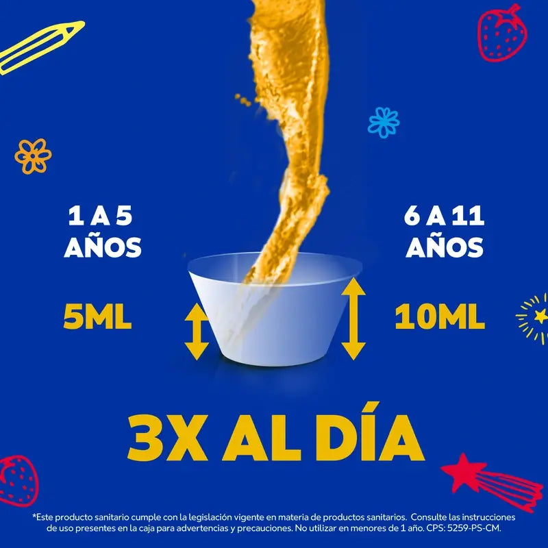 Jarabe Vicks Fórmula Natura Tos Niños Sabor Miel Y Fresa, 140 ml