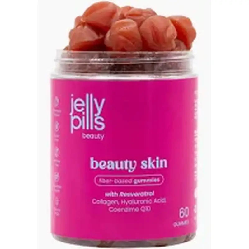 Jelly Pills Beauty Skin / Colagen Fresa, 60 gummies