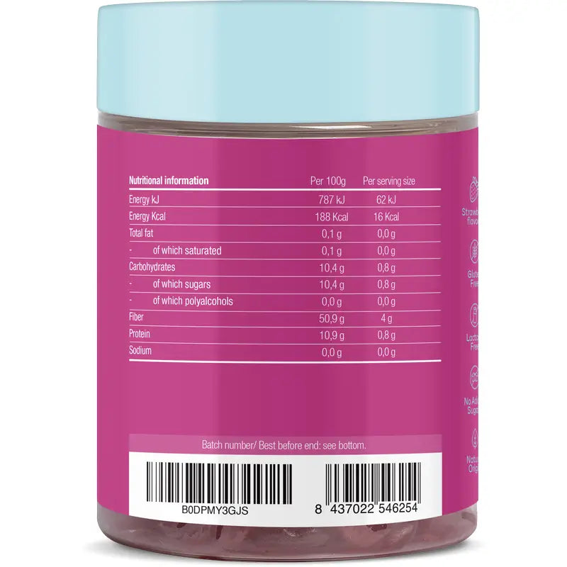 Jelly Pills Beauty Skin + Resveratrol Fresa, 60 gummies