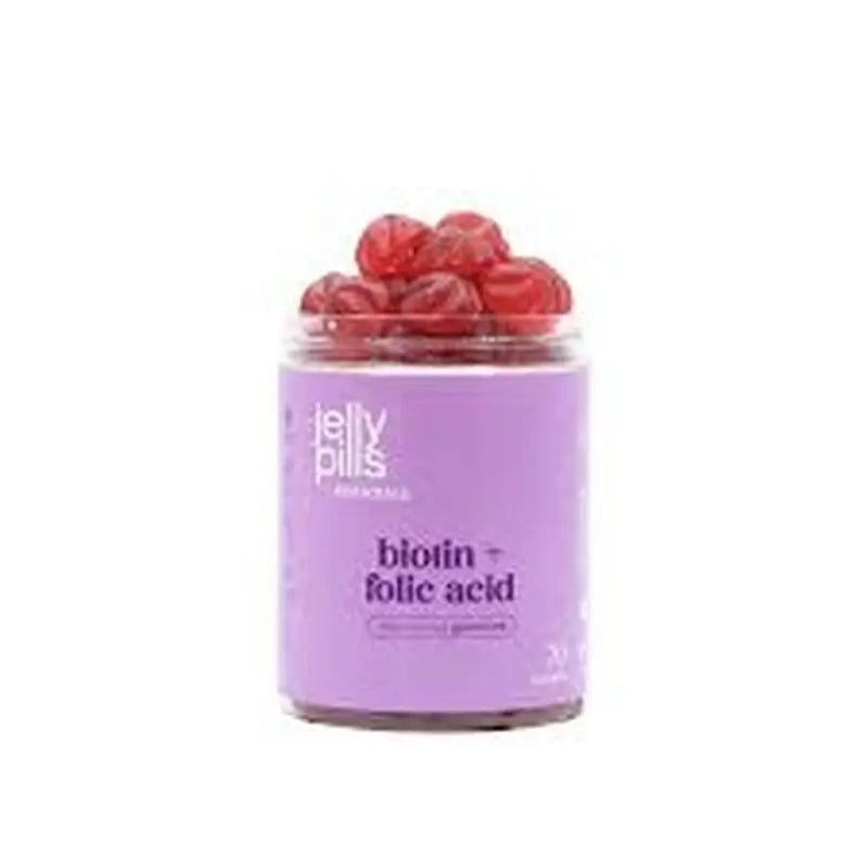 Jelly Pills Biotin Gummies Frambuesa, 70 gummies