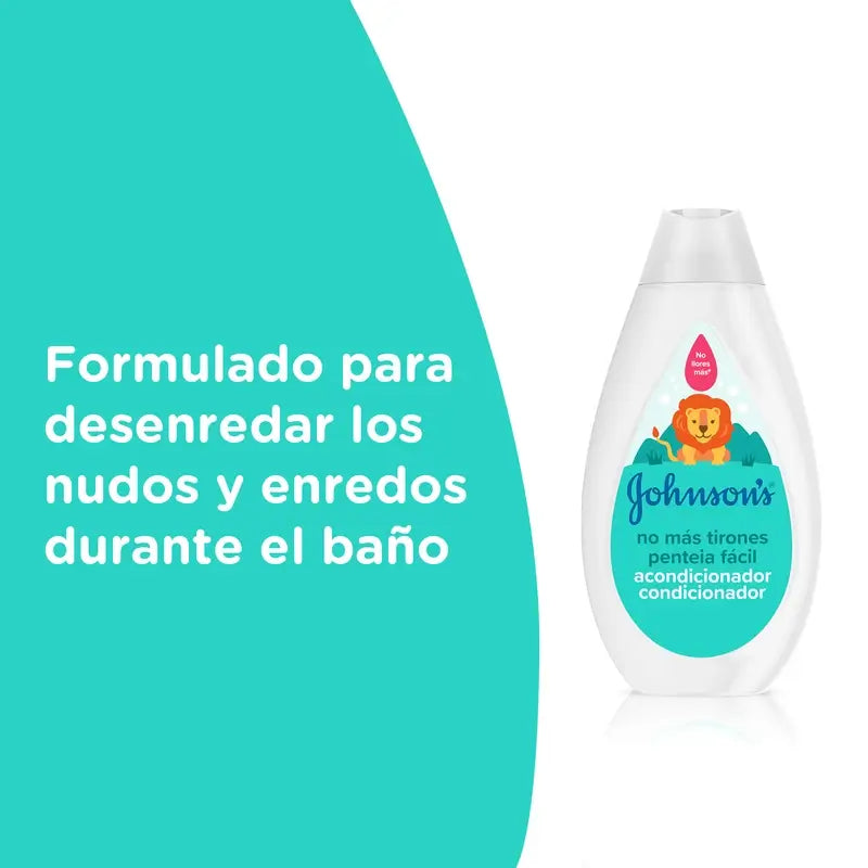 Johnson's Baby Acondicionador Desenredante, Cabello Largo o Rizado, Sin Lágrimas, Hipoalergénico, 500 ml