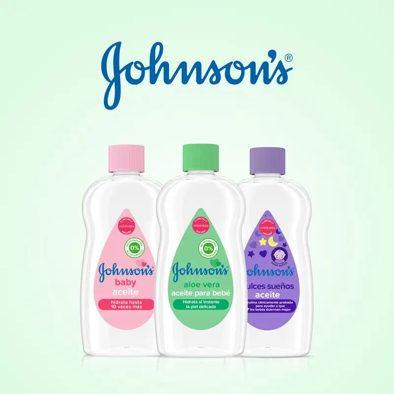 Johnson'S Baby Aloe Vera Aceite, Hidrata y Nutre Al Instante, 100 ml