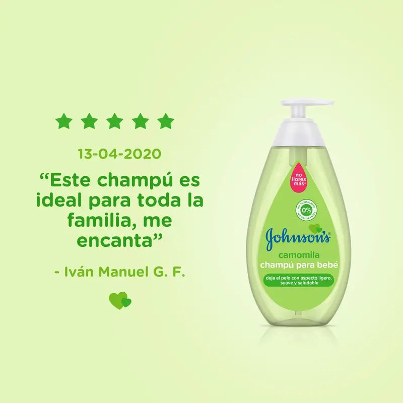 Johnson'S Baby Champú Camomila, Ideal Para Toda la Familia, 300 ml