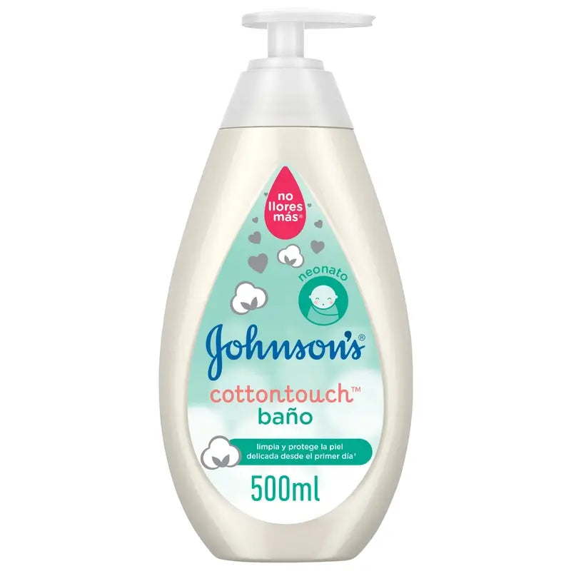 Johnson's Baby Gel de Baño Cottontouch, para Bebés y Recién Nacidos, Piel Fina y Delicada, con Algodón Puro, 500 ml