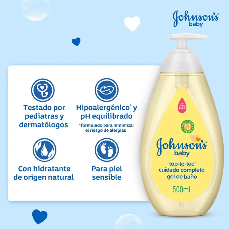 Johnson's Baby Gel de Baño Cuidado Completo, 500 ml