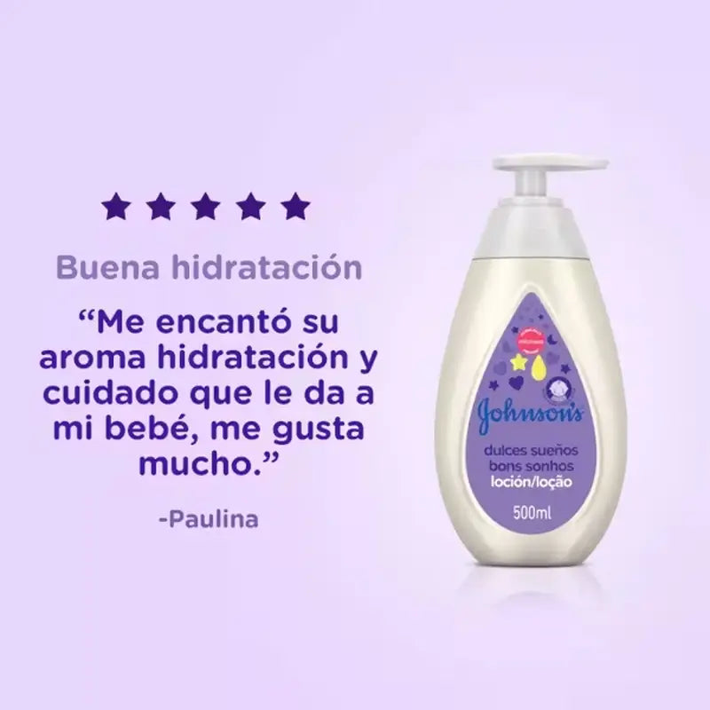 Johnson's Baby Loción Dulces Sueños Uso Diario, 500 ml