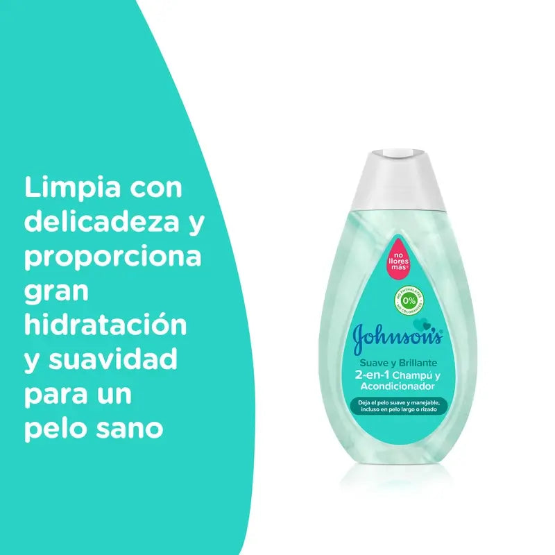 Johnson'S Baby Soft & Shiny Champú y Acondicionador 2 En 1, 500 ml