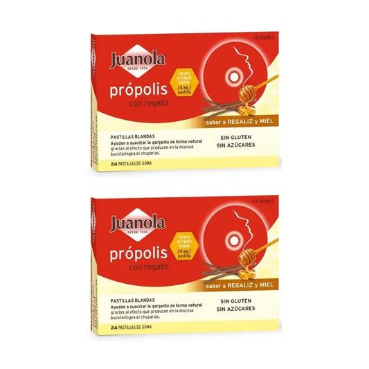 Juanola Propolis Regaliz, 2X24 Pastillas