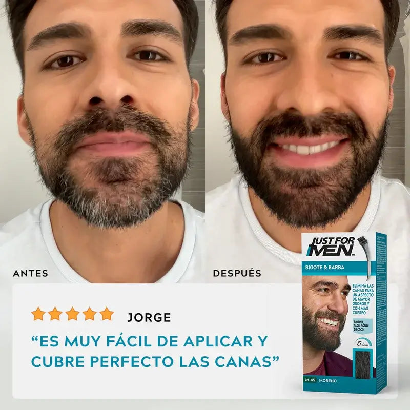 Just For Men Bigote y Barba Negro