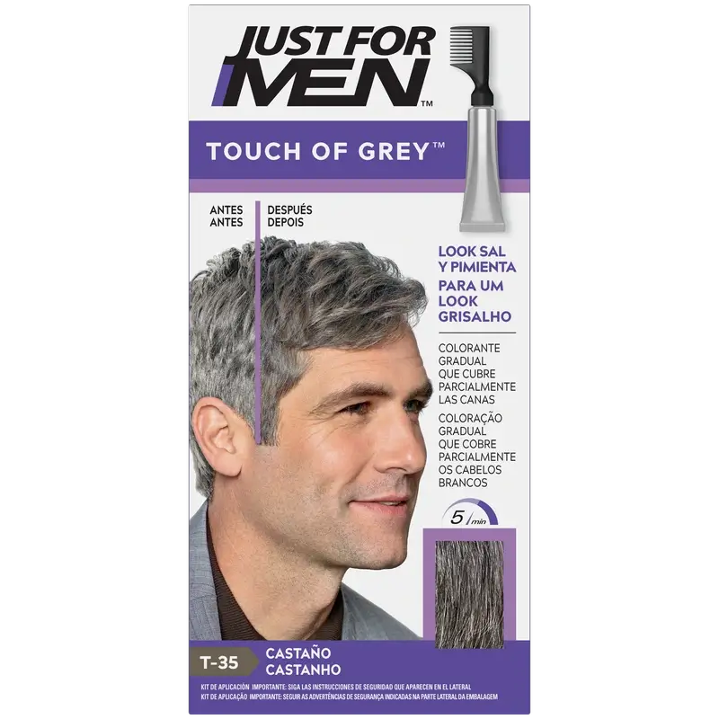 Just For Men Touch Of Grey Castaño