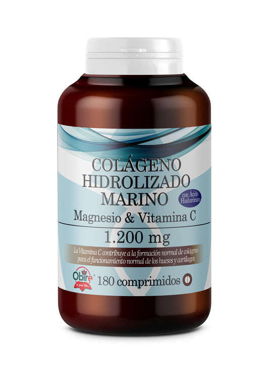 Obire  Gran Formato Colageno Marino Hidrolizado + Mg. 1200 Mg , 180 comprimidos
