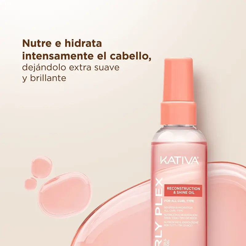 Kativa Curly Plex Reconstruct & Shine Oil , 110 ml