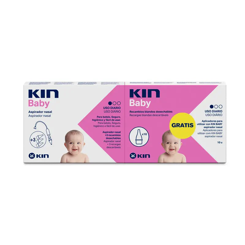 Kin Baby Nasal Aspirador para eliminar la mucosidad en los niños