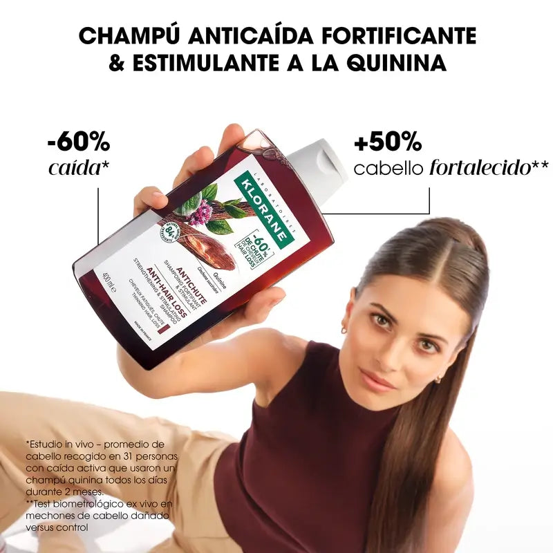 Klorane Champú a la Quinina y Edelweis Bio 400 ml