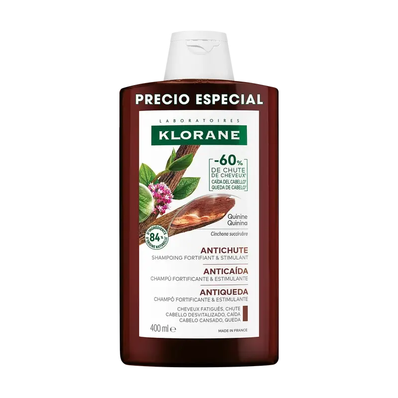 Klorane Champú a la Quinina y Edelweis Bio 400 ml