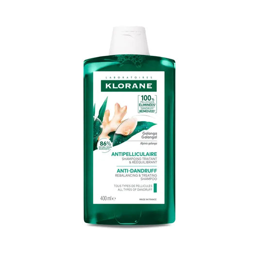 Klorane Champú Anticaspa Tratante Reequilibrante A La Galanga, 400 ml