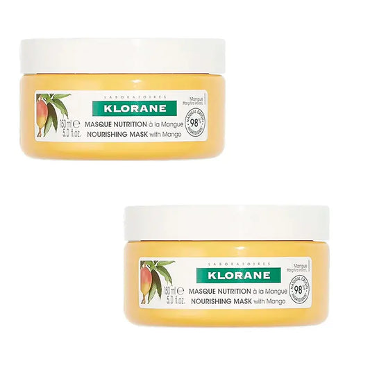 Klorane Mascarilla Nutritiva Al Mango, 2X150 Ml