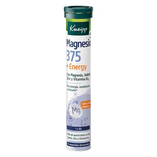 Kneipp Magnesium 375 + Energy, 15 comprimidos