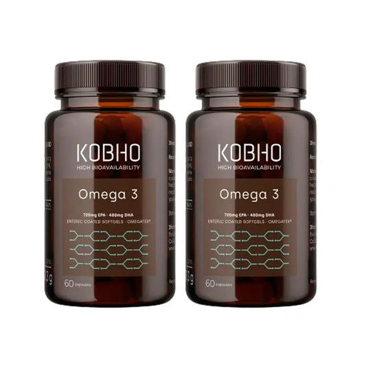 Kobho Labs  Duplo  Suplemento Omega-3, 2x60 cápsulas