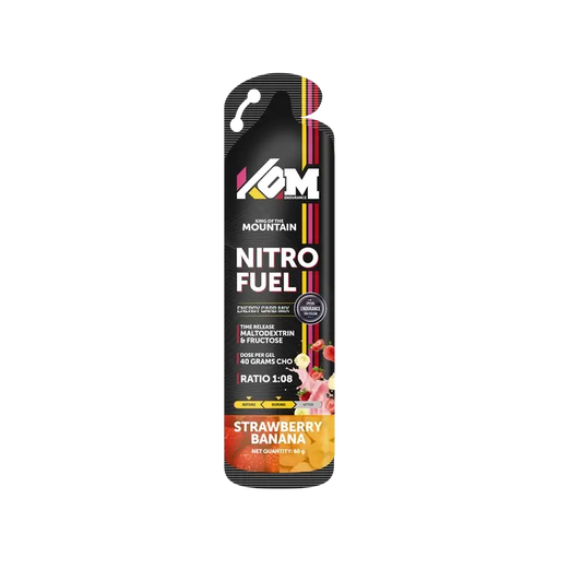 Kom Endurance Geles Nutricion Deportiva , caja de 18 geles de 60g sabor fresa-banana