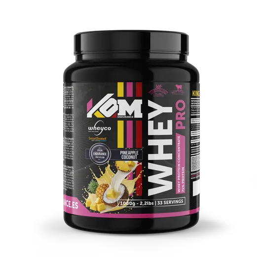 Kom Endurance Proteinas Nutricion Deportiva , bote de proteína 1kg whey sabor piña coco