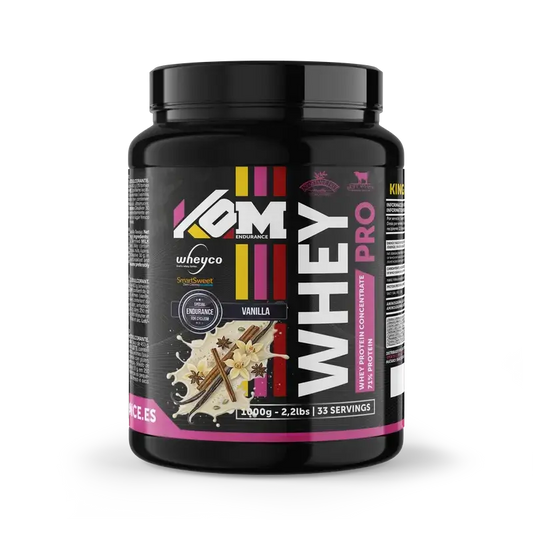 Kom Endurance Proteinas Nutricion Deportiva , bote de proteína whey 1kg sabor vainilla