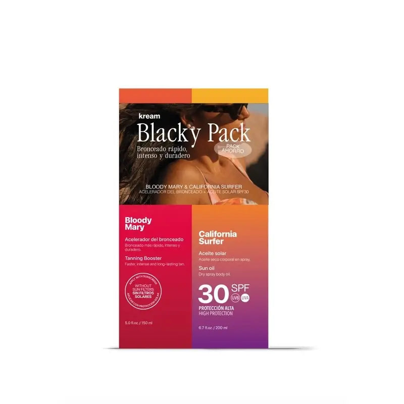 Kream Protector - Acelerador - Blacky Pack - Bloody Mary 150 Ml + California Surfer Spf 30 200 Ml