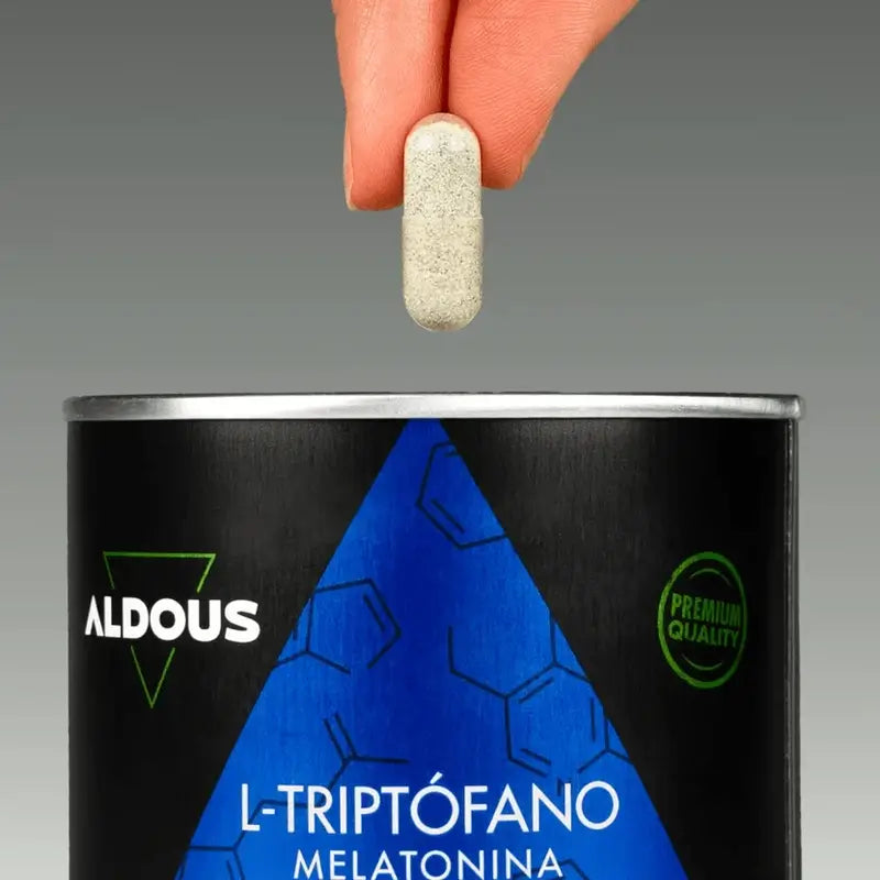 Aldous Labs L-Triptófano Premium Melatonina 1,78 mg Magnesio, 200 cápsulas Vegetales