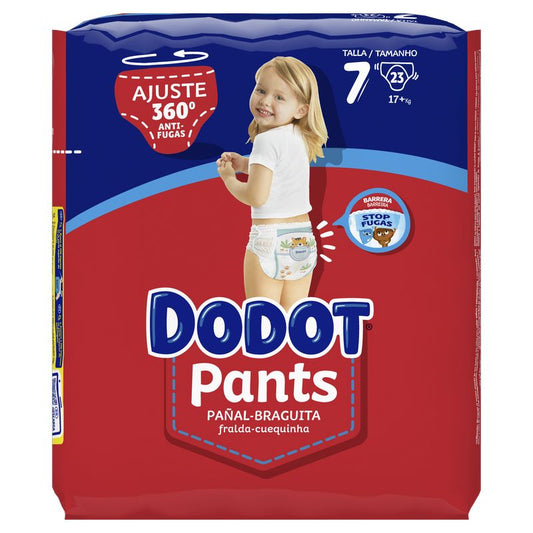 Dodot Pants Pañal-Braguita Talla 7 (+17 Kg), 23 unidades