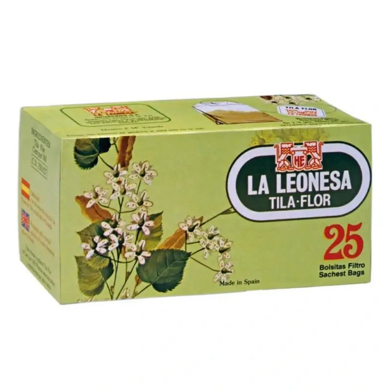 La Leonesa Tila Flor, 25 infusiones piramidales