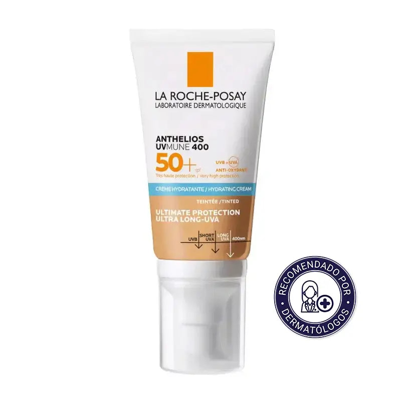 La Roche-Posay Anthelios Crema Color SPF 50+ Piel Sensible, 50 ml
